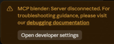 Claude Desktop MCP Server disconnected