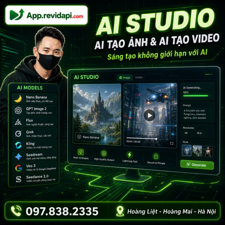 AI tao anh tao video banner