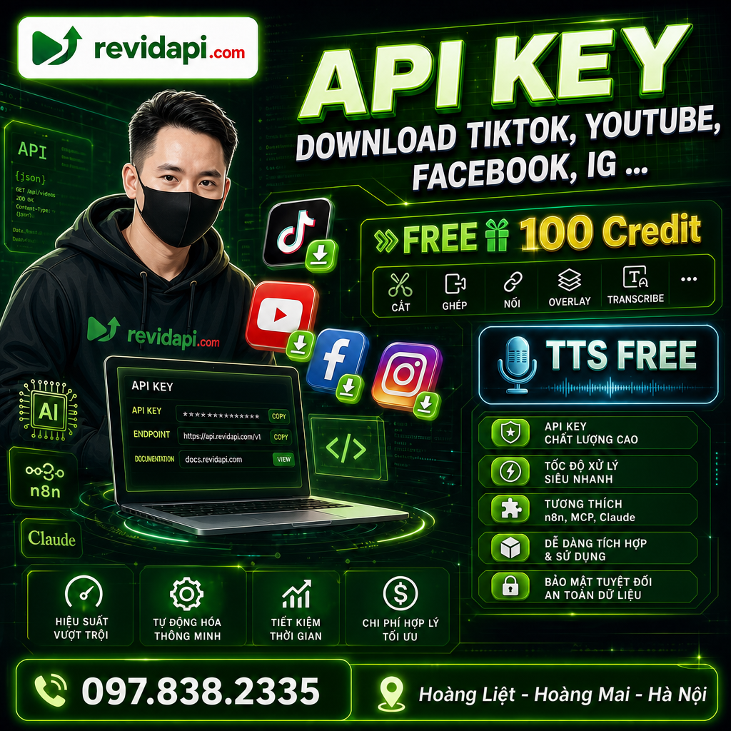 API Download Đa Nền Tảng | TikTok, YouTube, Douyin, Facebook - Ảnh 2