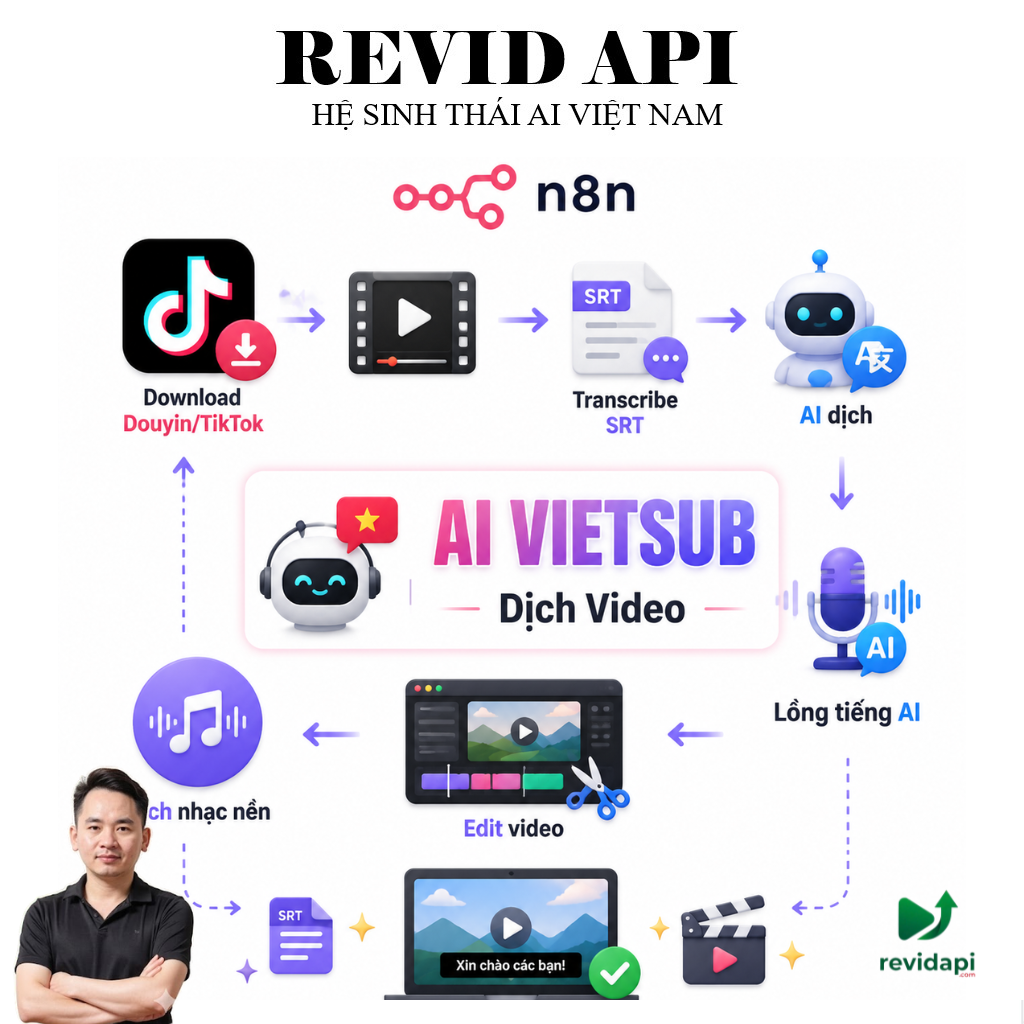 Dịch Video , Vietsub Video Không TTS | Giữ Tiếng Gốc + Caption + Thay Nhạc Nền