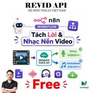 Workflow n8n Tách Lời & Nhạc Nền Video | API Separate Voice Miễn Phí