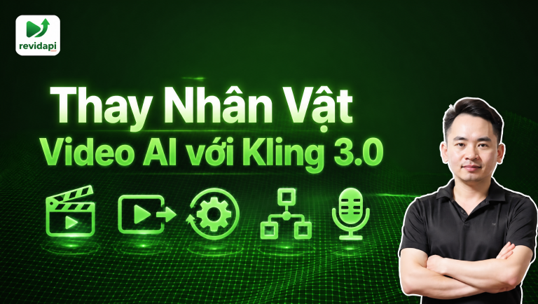 thay thế nhân vật trong video với Kling 3.0 — ảnh bìa | RevidAPI