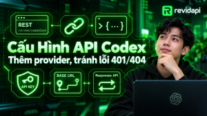 cấu hình API bên thứ ba cho Codex — ảnh bìa | RevidAPI