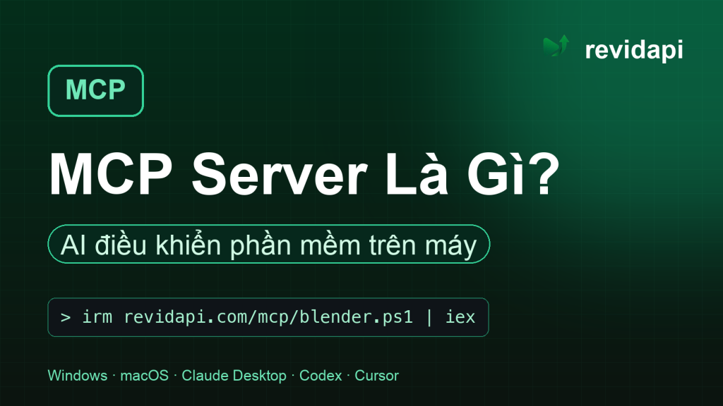 MCP Server Là Gì? Cách Cho Claude, Codex, Cursor Điều Khiển Phần Mềm Trên Máy