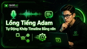 tự động lồng tiếng Adam bằng n8n — ảnh bìa | RevidAPI