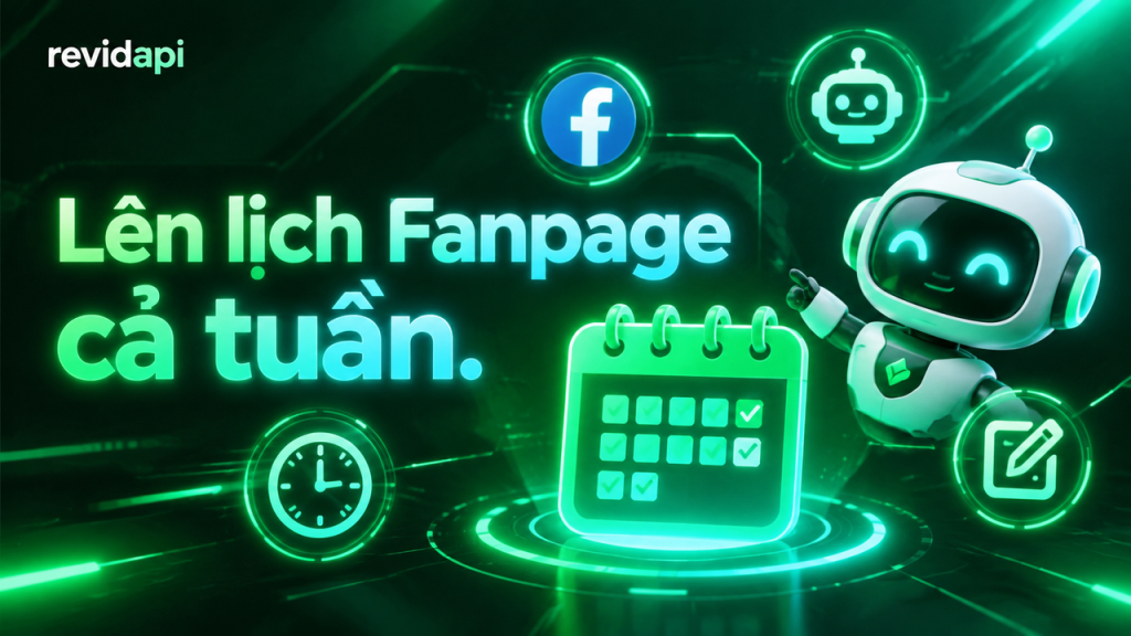 AI lên lịch đăng bài Fanpage cả tuần