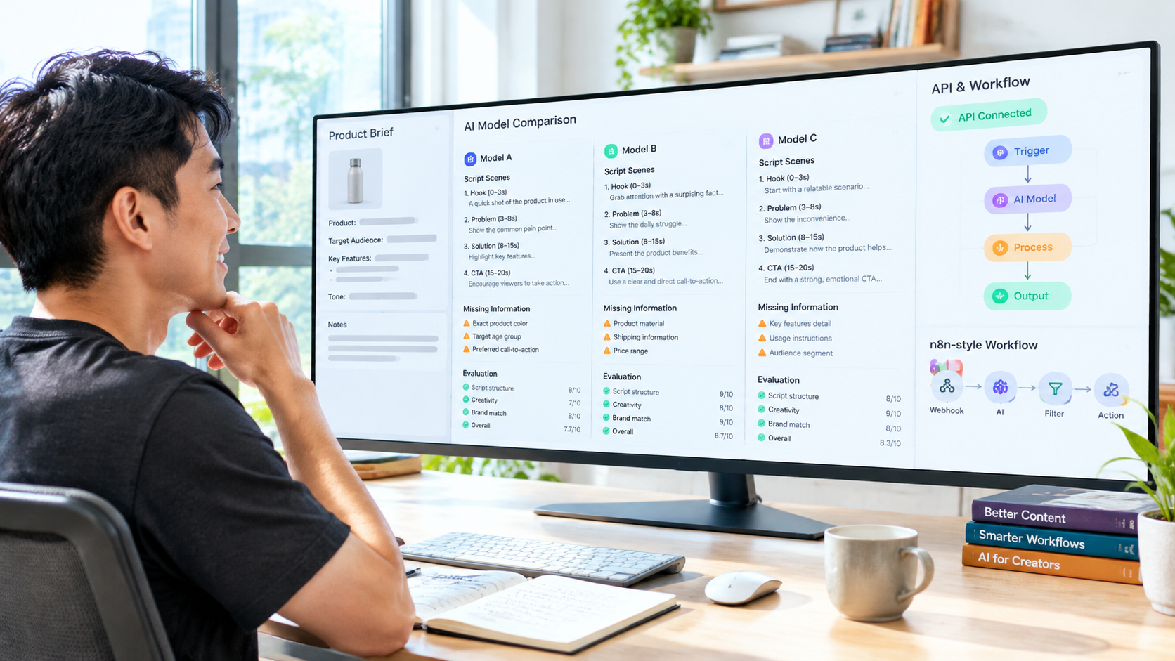 Kiểm thử model và kết nối RevidAPI bằng API, n8n hoặc AI Studio — cách chọn model AI theo công việc | RevidAPI