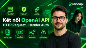 cách kết nối OpenAI API vào n8n — ảnh bìa | RevidAPI