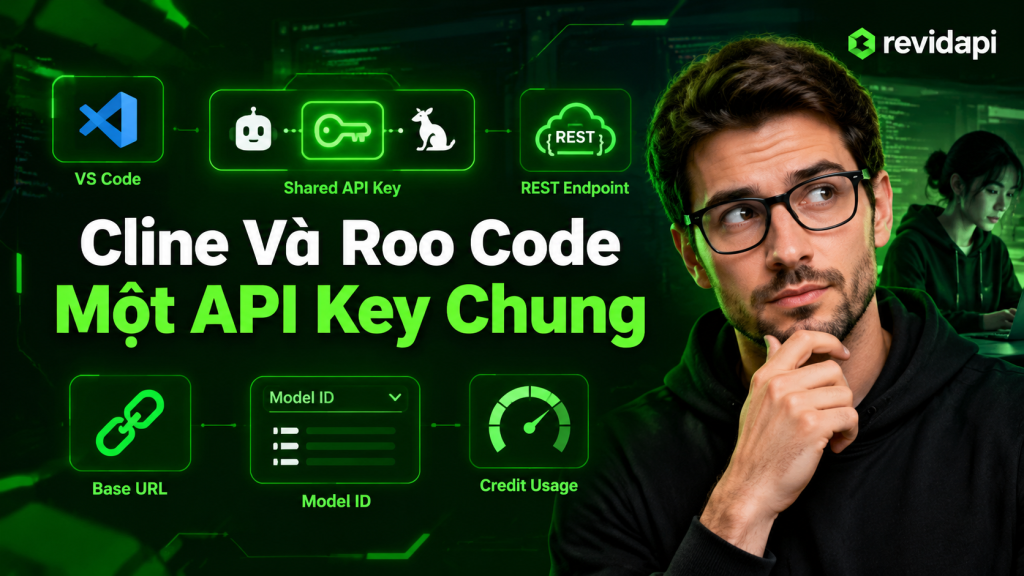 cấu hình Cline và Roo Code với OpenAI Compatible — ảnh bìa | RevidAPI