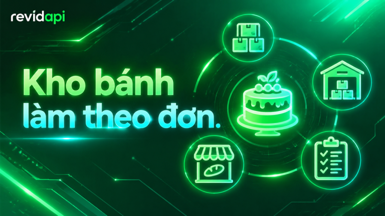 quản lý kho tiệm bánh hàng làm theo đơn