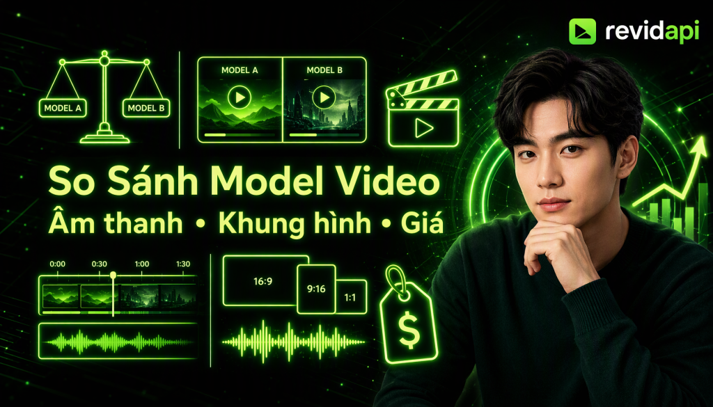 so sánh các mô hình AI tạo video — ảnh bìa | RevidAPI