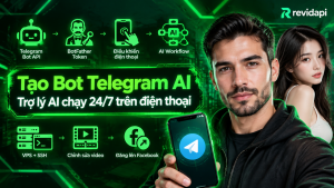 tạo bot Telegram — ảnh bìa | RevidAPI