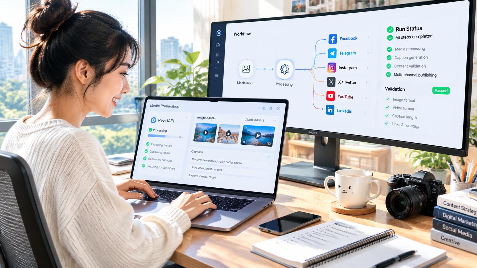 Chuẩn bị media với RevidAPI rồi đưa vào workflow n8n — tự động đăng bài social media bằng n8n | RevidAPI